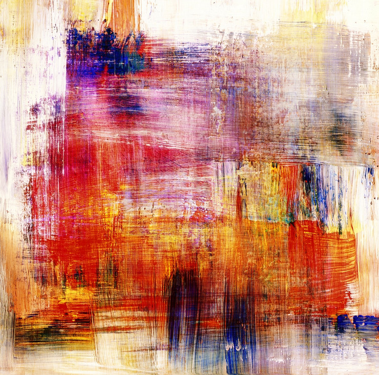 Minimalistic Abstract 3 - 32in X 32in,55ABT30_3232,Community Artists Group,Canvas,Oil Colors,Abstract,Pattern,Design,Stroke,Museum Quality - 100% Handpainted