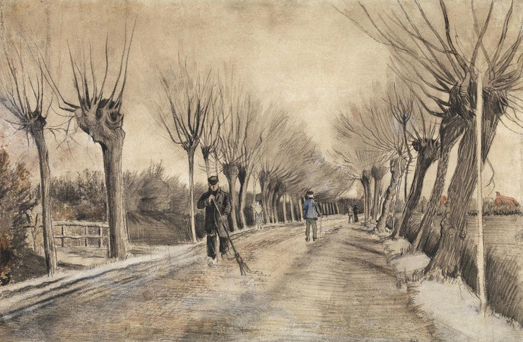 Road In Etten (1881) by Vincent Van Gogh
(PRT_5314) - Canvas Art Print - 22in X 15in