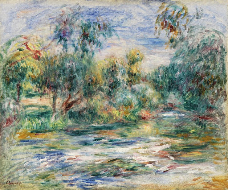 Landscape 3(Paysage) (1917) By Pierre-Auguste Renoir (PRT_5636) - Canvas Art Print - 33in X 27in