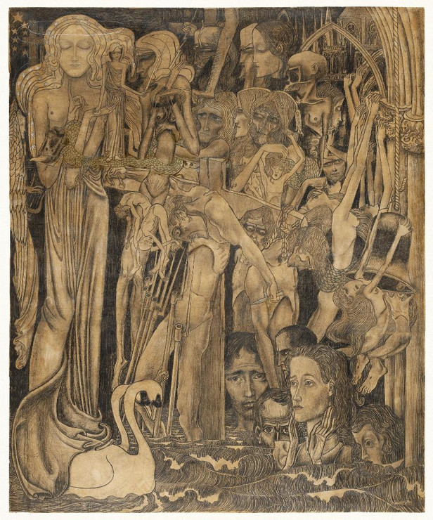 Loss Of Faith (1894) By Jan Toorop (PRT_5646) - Canvas Art Print - 28in X 34in