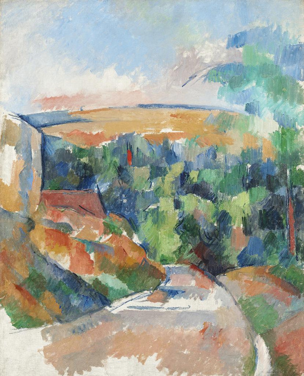 The Bend In The Road (1900‚Äì1906) By Paul C√©zanne (PRT_5735) - Canvas Art Print - 19in X 24in