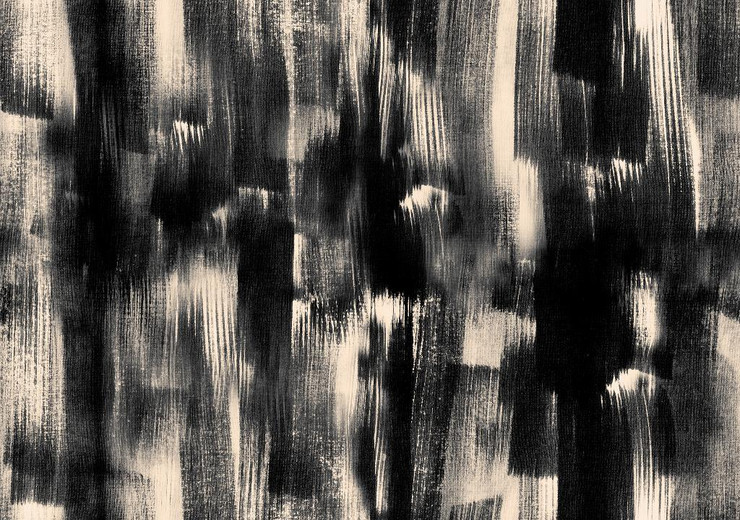 Ink Abstract 4 (PRT_5917) - Canvas Art Print - 25in X 17in