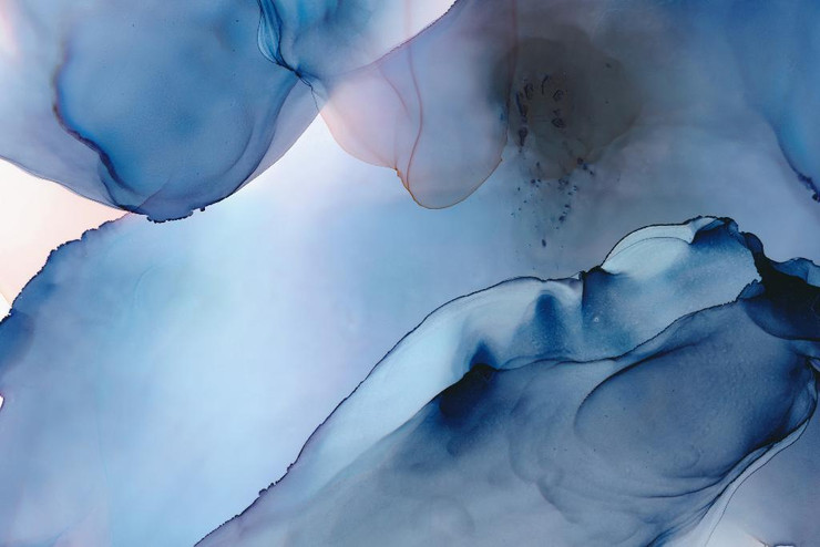 Water Abstract 4 (PRT_6052) - Canvas Art Print - 33in X 22in