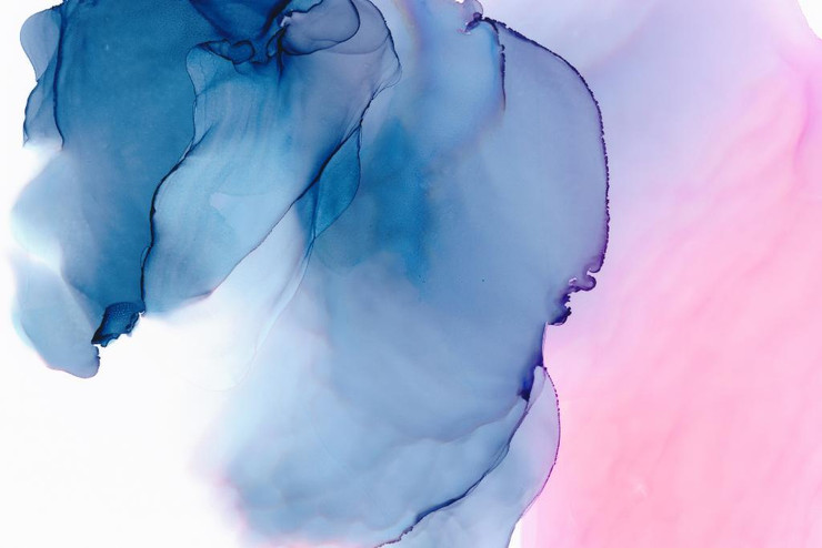 Water Abstract 51 (PRT_6098) - Canvas Art Print - 33in X 22in