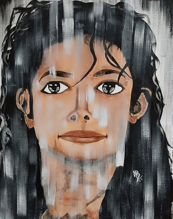 Michael Jackson (PRT_5839_54100) - Canvas Art Print - 18in X 24in