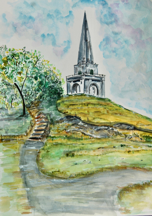 Kilney Hill Dublin (ART_7723_54081) - Handpainted Art Painting - 16in X 20in