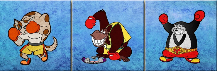 Kids Corner,Kids Painting,Monkey,Cartoons,Fighting Monkey