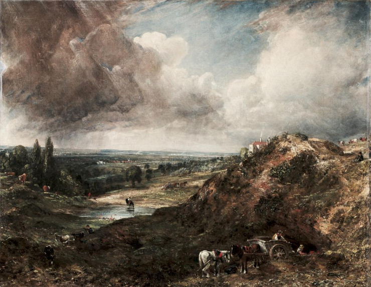 Branch Hill Pond, Hampstead By John Constable (PRT_6565) - Canvas Art Print - 26in X 20in