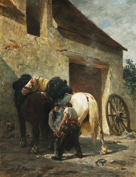 Blacksmiths (PRT_6641) - Canvas Art Print - 28in X 37in