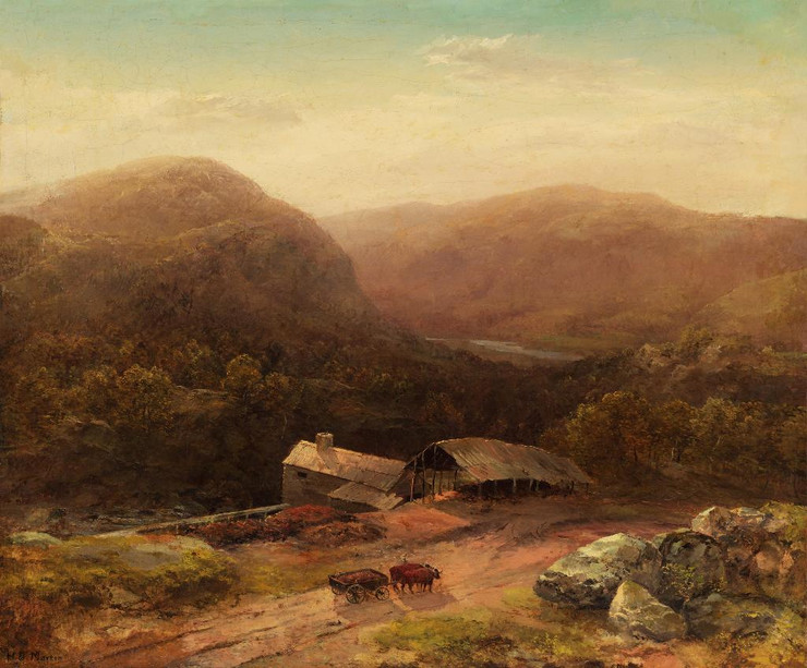 In The Housatonic Valley (PRT_6653) - Canvas Art Print - 24in X 20in