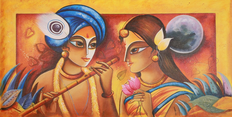 Religious,Krishna,Blue Krishna,Krishna with Flute,Radha Krishna ,Love,Romance