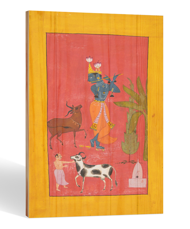 Pinewood Artwork Krishna Fluting - 15in x 19.5in