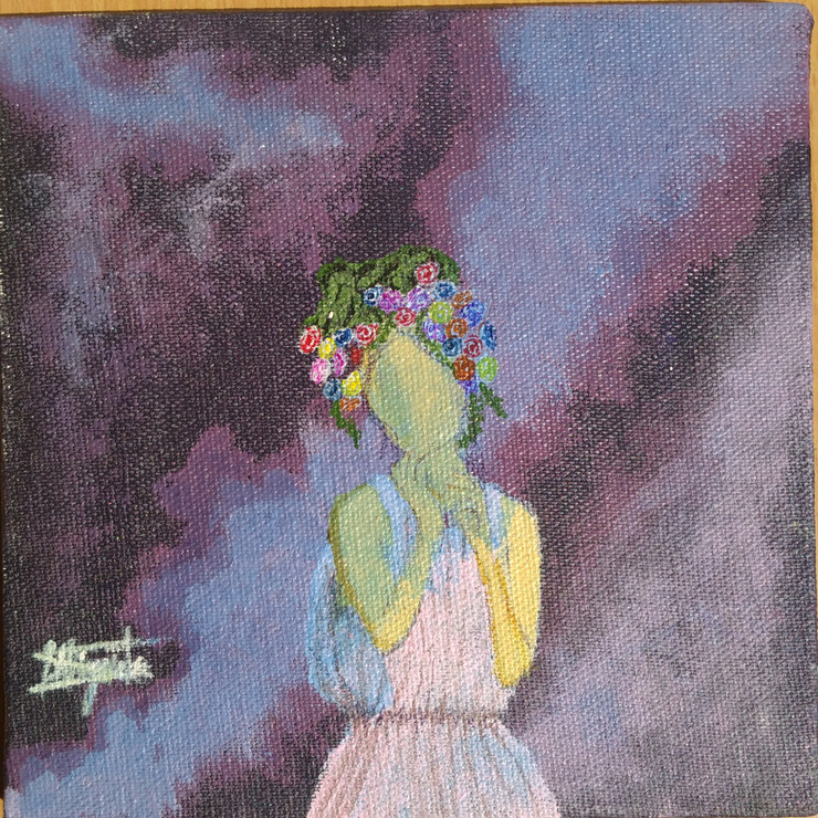 Hawa- hawaii (ART_7965_55354) - Handpainted Art Painting - 6in X 6in