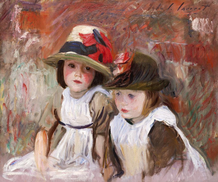 Village Children (1890) By John Singer Sargent (PRT_7379) - Canvas Art Print - 18in X 15in
