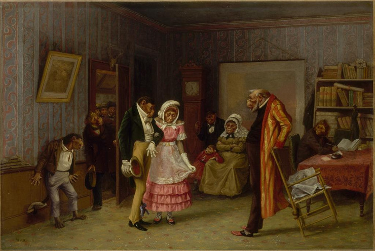 The Runaway Match (PRT_7406) - Canvas Art Print - 18in X 12in