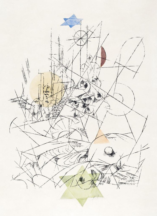 Hope And Destruction (Zerst√∂rung Und Hoffnung) (1916) By Paul Klee (PRT_8035) - Canvas Art Print - 17in X 23in