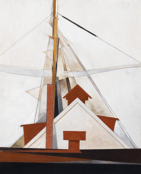 Masts (1919) By Charles Demuth (PRT_8049) - Canvas Art Print - 28in X 35in