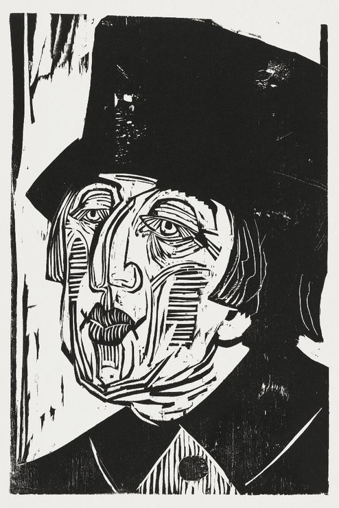 Annette Kolb (1926) By Ernst Ludwig Kirchner (PRT_8103) - Canvas Art Print - 17in X 26in