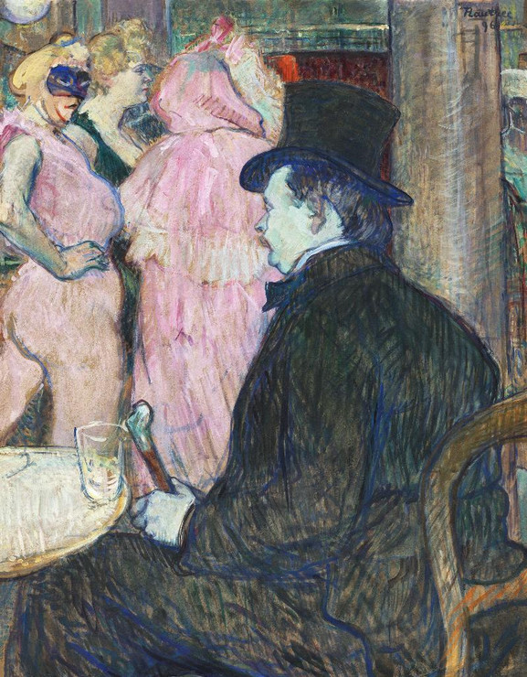 Maxime Dethomas (1896) By Henri De Toulouse‚ÄìLautrec (PRT_8265) - Canvas Art Print - 19in X 24in