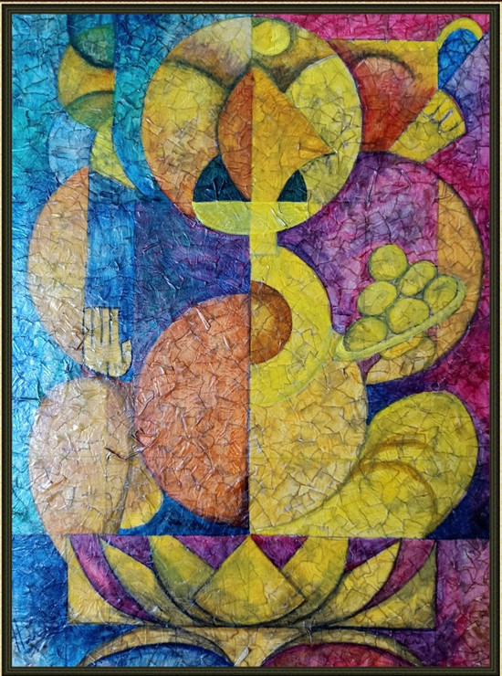 Vinayaka (ART_5398_56690) - Handpainted Art Painting - 16in X 20in