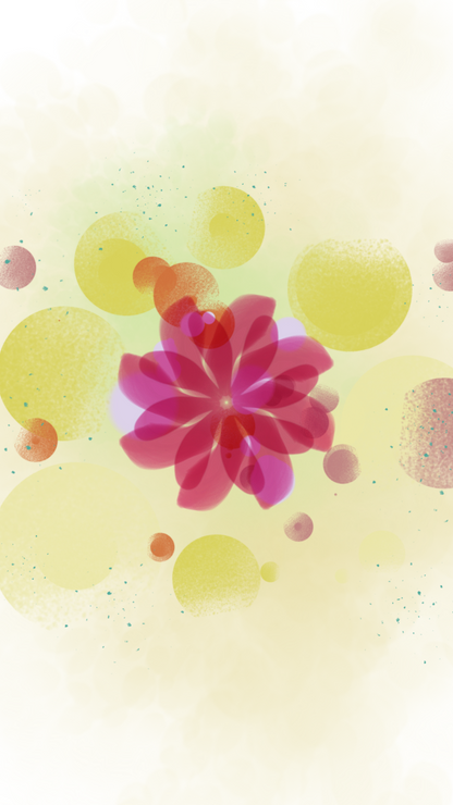 Pink flower (ART_8055_56982) - Handpainted Art Painting - 8in X 13in