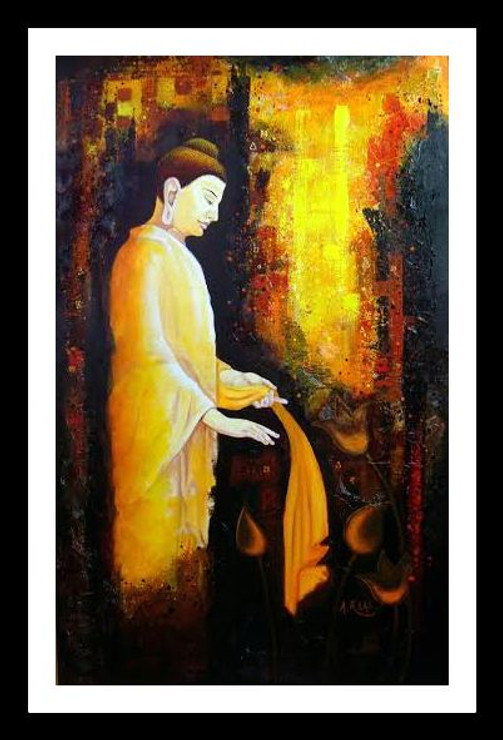 buddha, gautam buddha, hands of buddha, abstract buddha, standing buddha, buddha in yellow