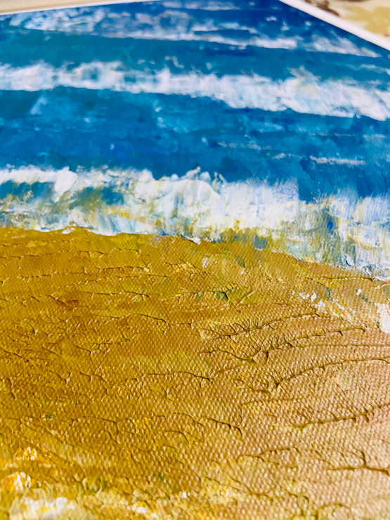 Drift of Ocean (ART_8103_57723) - Handpainted Art Painting - 10in X 14in