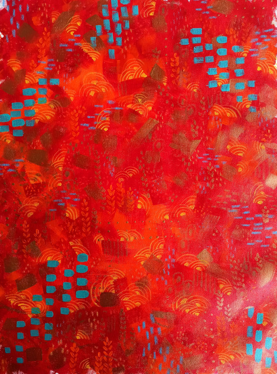 In to sunset  (ART_8078_57260) - Handpainted Art Painting - 15in X 20in