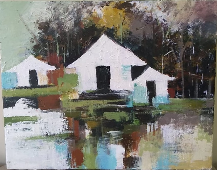 Contemporary Art (ART_8094_57614) - Handpainted Art Painting - 24in X 18in