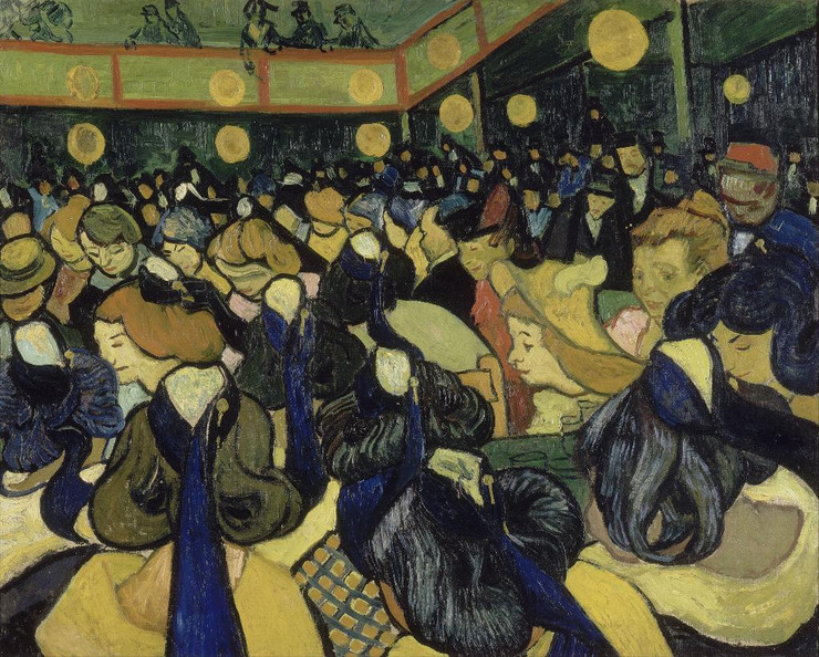 The Dance Hall In Arles By Vincent Van Gogh (PRT_8472) - Canvas Art Print - 29in X 23in