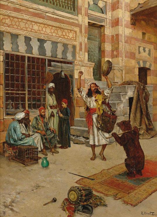 An Afternoon Show By Rudolf Ernst (PRT_8515) - Canvas Art Print - 18in X 24in