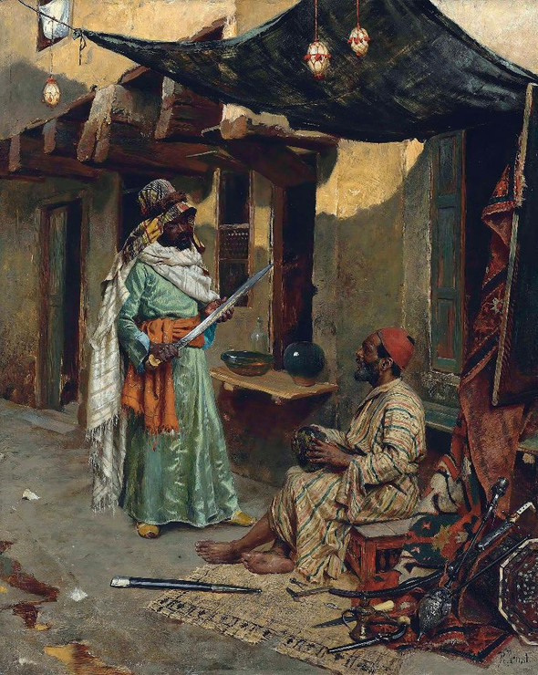 The Arms Merchant (1885) By Rudolf Ernst (PRT_8607) - Canvas Art Print - 28in X 35in