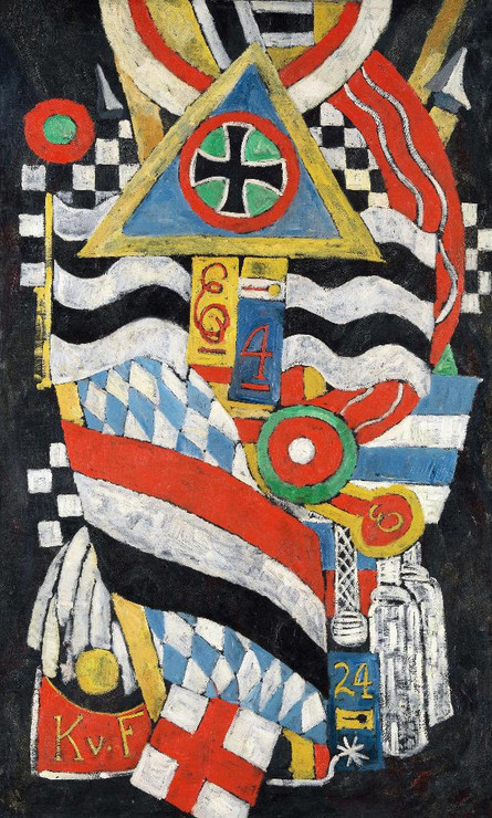 Portrait Of A German Officer (1914) By Marsden Hartley (PRT_8741) - Canvas Art Print - 15in X 24in