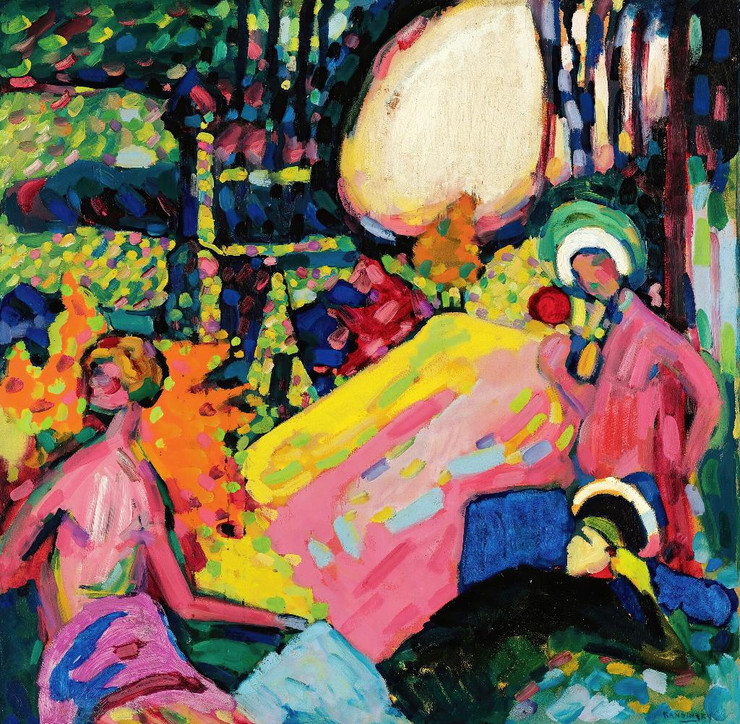 Weisser Klang (White Sound) (1908) By Wassily Kandinsky (PRT_8799) - Canvas Art Print - 20in X 20in