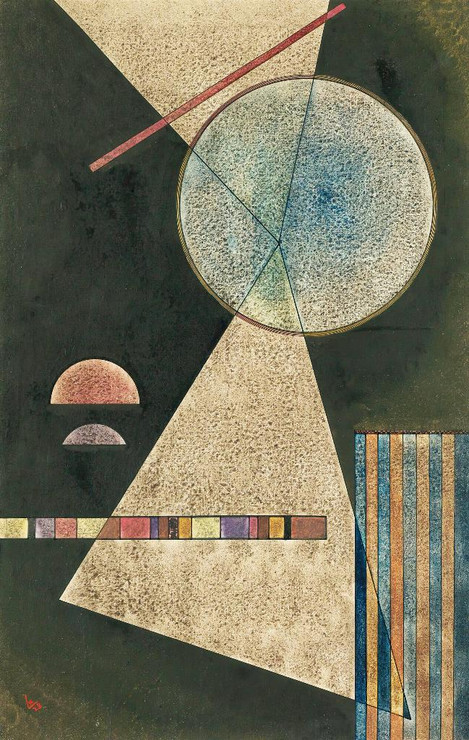 Treffpunkt (Meeting Point) (1928) By Wassily Kandinsky (PRT_8790) - Canvas Art Print - 17in X 26in
