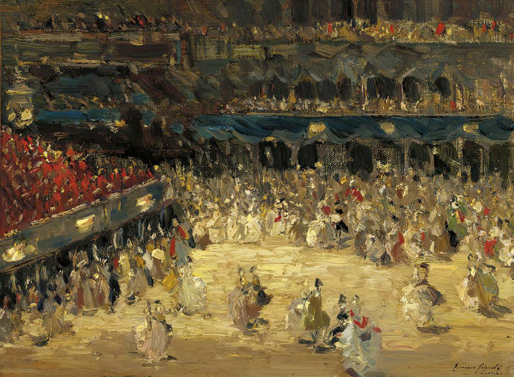 The Masked Ball, St Mark‚Äôs Square Venice By Emma Ciardi (PRT_8955) - Canvas Art Print - 28in X 21in