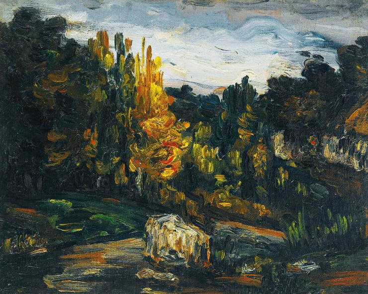 Paysage (1866) By Paul C√©zanne (PRT_9022) - Canvas Art Print - 21in X 16in