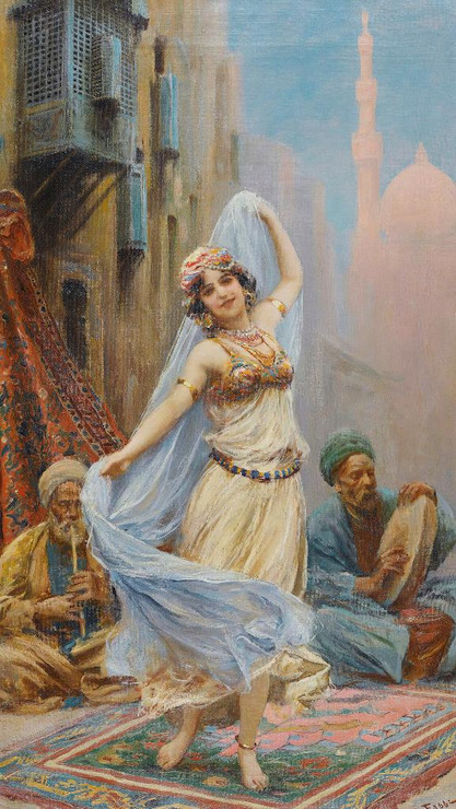 The Blue Veil By Fabio Fabbi (PRT_9054) - Canvas Art Print - 17in X 30in