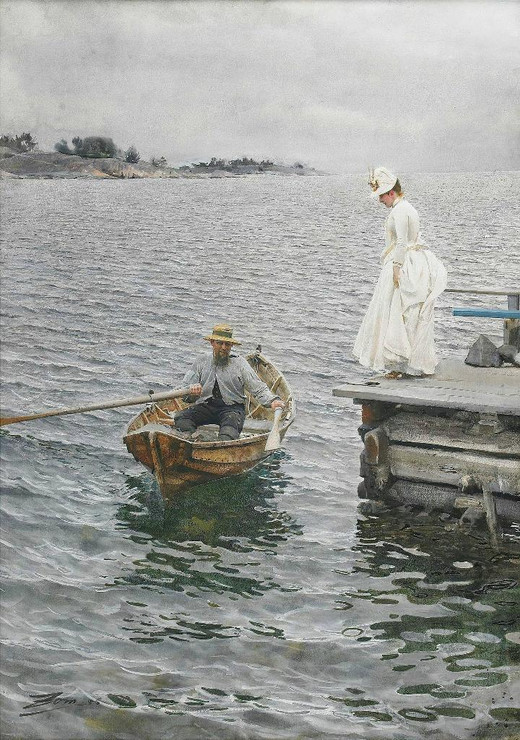 Sommarn√∂je (1886) By Anders Zorn (PRT_9062) - Canvas Art Print - 14in X 20in