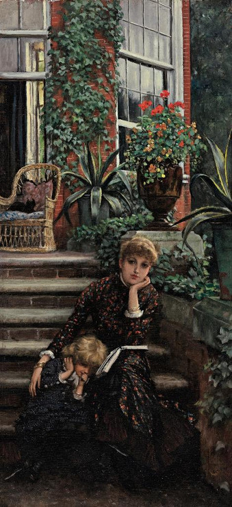 La Soeur A√Æn√©e By James Tissot (PRT_9095) - Canvas Art Print - 12in X 27in