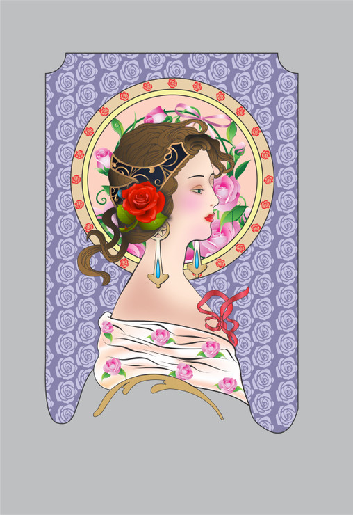 Apsara (PRT_8139_58663) - Canvas Art Print - 25in X 36in