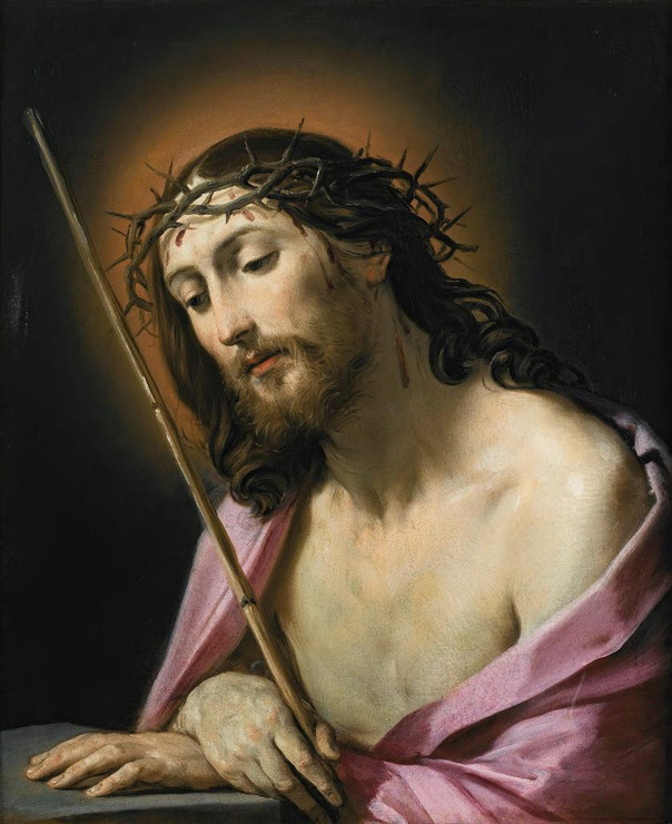 Christ As Ecce Homo By Guido Reni (PRT_9818) - Canvas Art Print - 21in X 26in