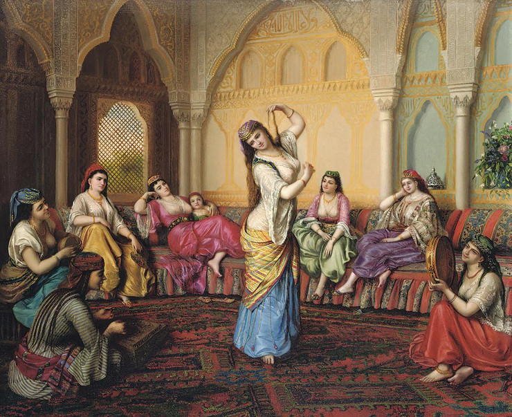 The Dance By Emmerich Alexius Swoboda Wikingen (PRT_10089) - Canvas Art Print - 29in X 24in