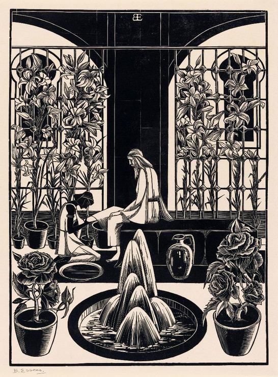 Voetwassing (1922) By Bernard Essers (PRT_10138) - Canvas Art Print - 23in X 31in