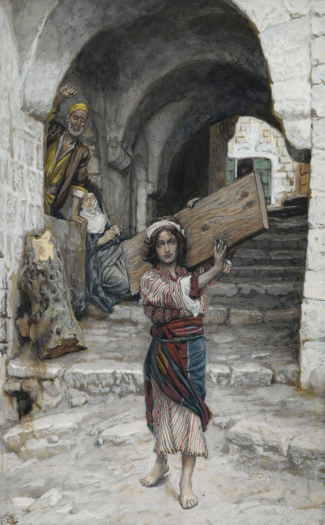 The Youth Of Jesus (1886) By James Tissot (PRT_10140) - Canvas Art Print - 15in X 24in