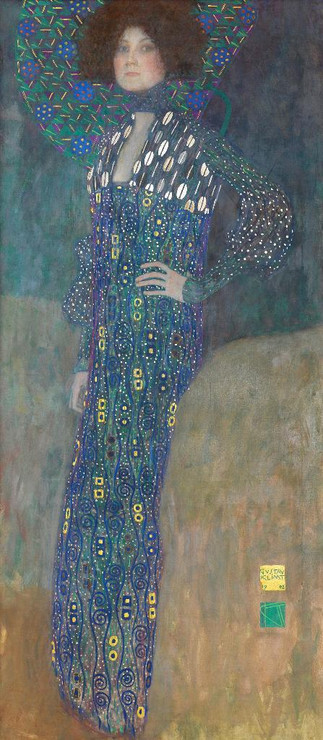 Bildnis Emilie Fl√∂ge (1902) By Gustav Klimt (PRT_10161) - Canvas Art Print - 19in X 42in