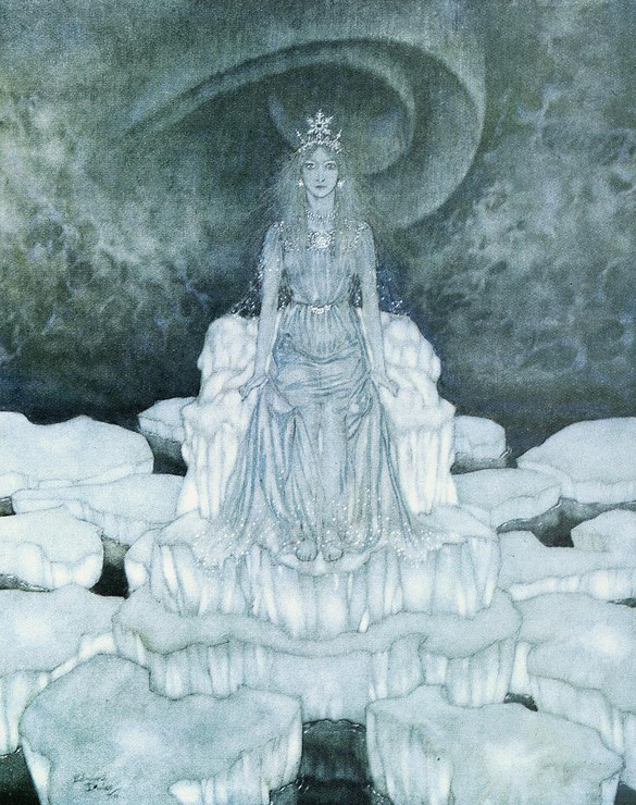 The Snow Queen Pl 7 (1911) By Edmund Dulac (PRT_10250) - Canvas Art Print - 15in X 19in