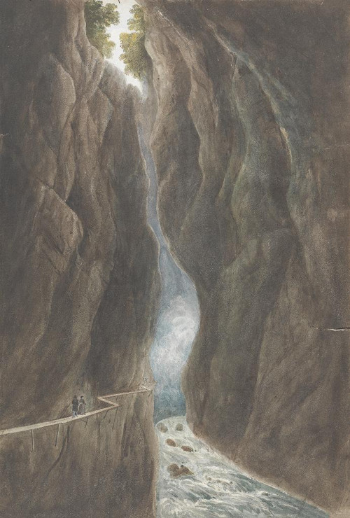 Pffeffen Bad, Switzerland (1817) By Isaac Weld (PRT_10335) - Canvas Art Print - 17in X 25in