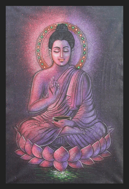 Buddha painting meditation buddha painting buddha meditation yoga painting (ART_7555_60414) - Handpainted Art Painting - 20in X 28in
