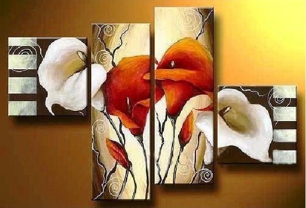 Flourish to Life - 66in x 45in,RTCS_30_6645,Oil Colors,Surface,Multipiece,Flowers,Florals,ommunity Artists Group,Museum Quality - 100% Handpainted